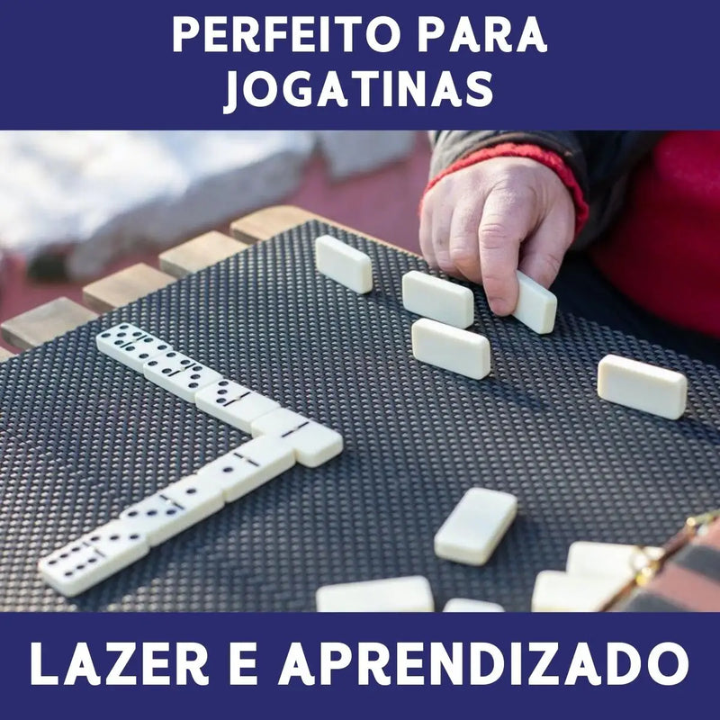 Domino profissional de osso preto